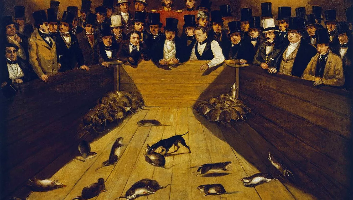 A finals del segle XIX van fer furor a la Gran Bretanya uns combats entre un gos i un nombre indeterminat de rates